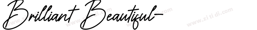 Brilliant Beautiful字体转换